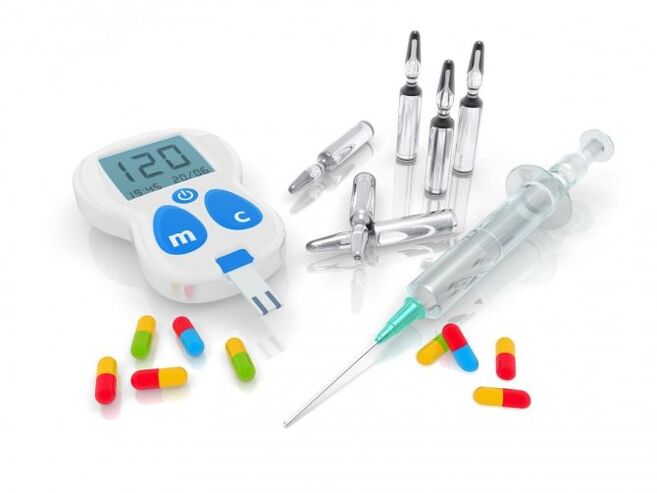 Various treatments for diabetes.